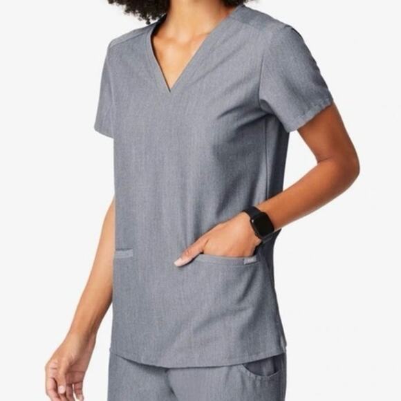 Figs Casma Gray Scrub Top Women’s Size XL - Picture 1 of 11